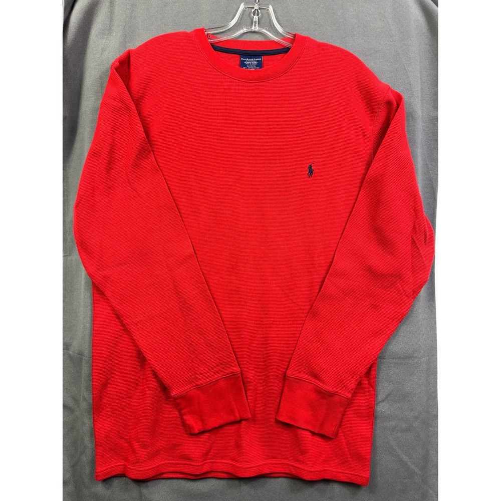Polo Ralph Lauren Men's Red Long Sleeve‎ Waffle Knit Thermal Sleep Shirt XL